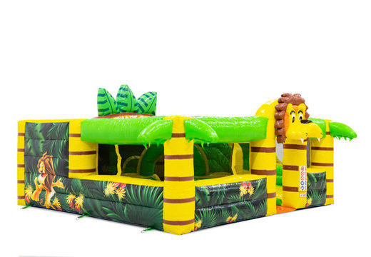 Encomende parque inflável colorido no tema Lion para crianças. Compre infláveis ​​online na JB Insuflaveis Portugal