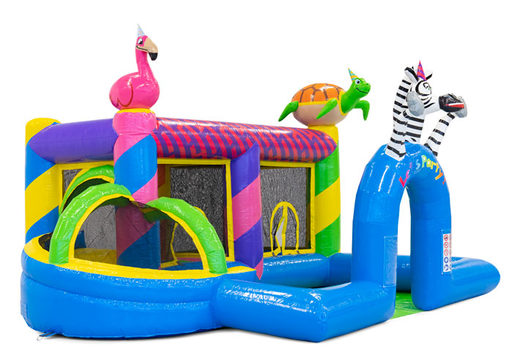 Compre parque inflável colorido no tema Party para crianças. Encomende insufláveis ​​online na JB Insuflaveis Portugal