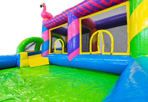 Compre um castelo insuflável para crianças com o tema Party. Encomende insufláveis ​​online na JB Insuflaveis Portugal