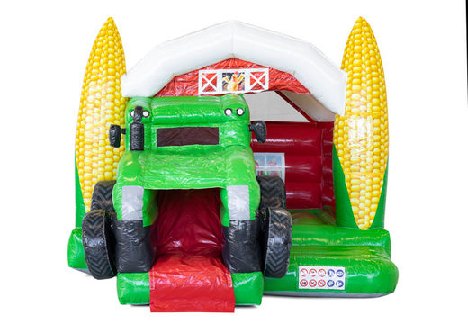 Encomende um pequeno castelo insuflável interior insuflável Slide Combo no tema Tractor para crianças. Compre espreguiçadeiras infláveis ​​agora na JB Insuflaveis Portugal