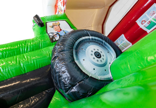 Compre o Inflável Slide Combo Bouncy Castle no tema Tractor para crianças. Castelos insufláveis ​​à venda na JB Insuflaveis Portugal