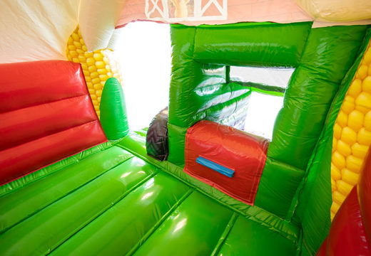 Compre a almofada de ar Slide Combo Tractor para seus filhos. Encomende seguranças infláveis ​​online agora na JB Insuflaveis Portugal