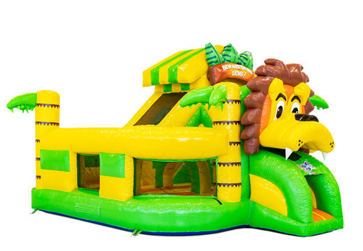 Compre o insuflável Funcity Lion insuflável para crianças. Encomende agora castelos insufláveis ​​na JB Insuflaveis Portugal