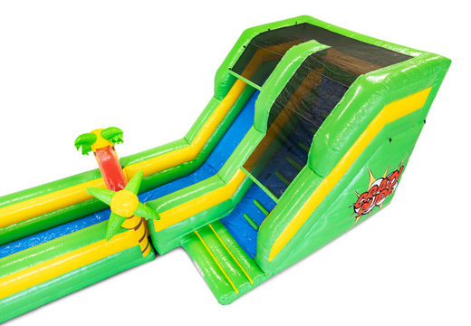 Encomendar Crazyslide 15m no tema Jungle para crianças. Compre já os toboáguas insufláveis online na JB Insuflaveis Portugal