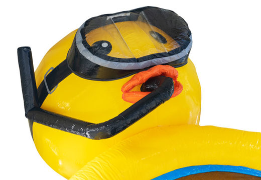 Compre agora online o seu escorrega inflável 4 em 1 Rubber Duck para crianças. Encomende escorregadores infláveis ​​na JB Insuflaveis Portugal