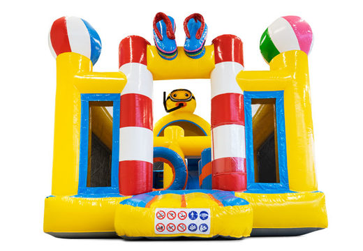 Compre Rubber Duck 4 em 1 slide para seus filhos. Encomende escorregadores infláveis ​​agora online na JB Insuflaveis Portugal