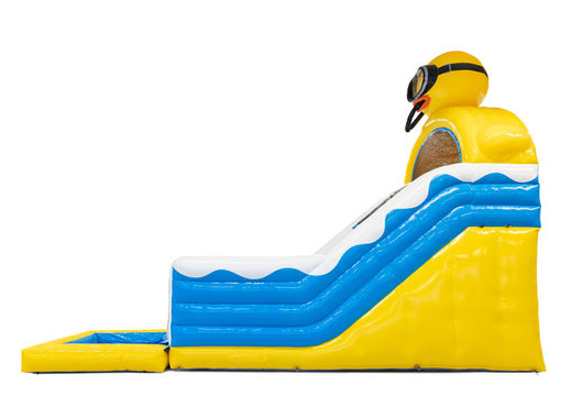Encomende o escorrega insuflável Rubber Duck 4 em 1 para os seus filhos. Compre escorregadores infláveis ​​agora online na JB Insuflaveis Portugal