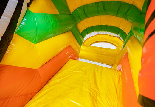 Vende-se mini almofada de ar inflável Multiplay no tema Selva para seus filhos. Encomende almofadas de ar infláveis ​​na JB Insuflaveis Portugal
