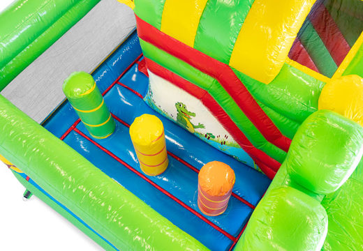 Encomende o insuflável Mini Multiplay Crocodil insuflável para crianças. Bouncers infláveis ​​à venda na JB Insuflaveis Portugal