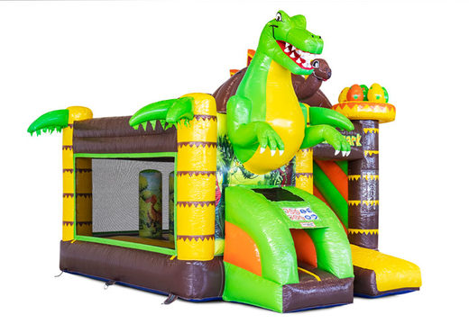 Inflável Mini castelo inflável Multiplay no tema Dino à venda na JB Inflatables. Encomende seguranças infláveis ​​na JB Insuflaveis Portugal