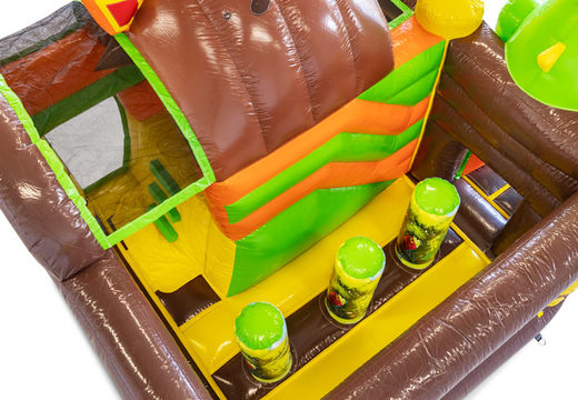 Vende-se mini almofada de ar inflável Multiplay no tema Dino para crianças. Encomende almofadas de ar infláveis ​​na JB Insuflaveis Portugal
