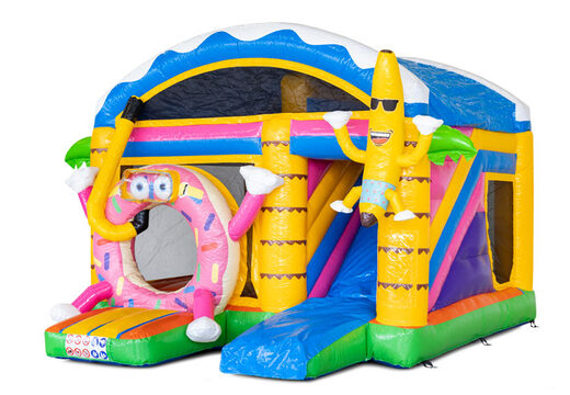 Encomendar castelo insuflável multicaixa insuflável para festa de verão
