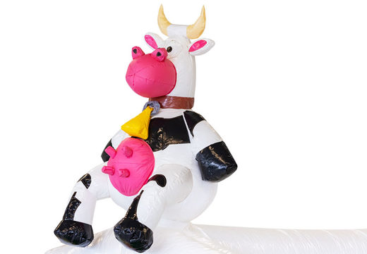 Vaca no castelo inflável da JB Inflatables