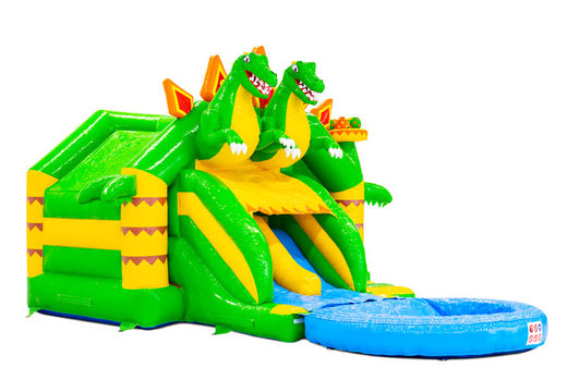 Compre online um castelo inflável Slide Combo com figuras em 3D e escorrega